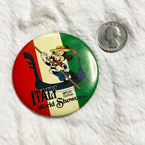 🔮 5/$25 Vintage Disney EPCOT World Showcase Italy‎ Mickey Pin - Picture 2 of 2